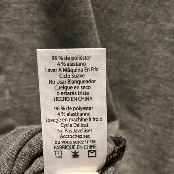 Lularoe Julia Womens Fitted Sheath Dress Heather Gray Black Sleeves Size S NWT - Picture 4 of 6